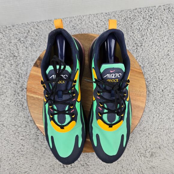 Nike Mens 13 Air Max 270 React Pop Art Electro Green Athletic Sneaker AO4971-300 main image 8